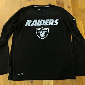 NFL Raiders Nike Long Sleeve Dri-Fit Training Top
